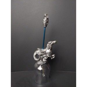 Michael Ricker 2000 Pewter Crystal Bell Horse With Mermaid Tail 119/900